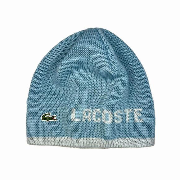 Lacoste Y2K Two Way Logo Beanie - Picture 2 of 9